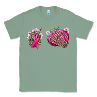 Sage Breast Cancer skeleton hands Classic Tee - NancyCooperArtShop