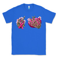 True Royal Breast Cancer skeleton hands Classic Tee - NancyCooperArtShop