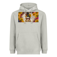 Moon Dust mess bun mama with sunflowers and colorful leopard license plate Heavyweight Hoodie - BarkalooDesign