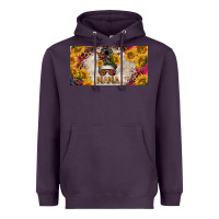 Plum mess bun mama with sunflowers and colorful leopard license plate Heavyweight Hoodie - BarkalooDesign
