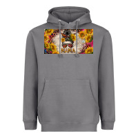 Storm mess bun mama with sunflowers and colorful leopard license plate Heavyweight Hoodie - BarkalooDesign