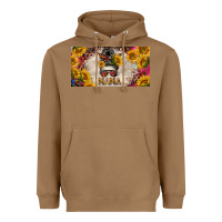 Mess Bun Mama With Sunflowers And Colorful Leopard License Plate Heavyweight Hoodie | Teevron