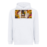 White mess bun mama with sunflowers and colorful leopard license plate Heavyweight Hoodie - BarkalooDesign