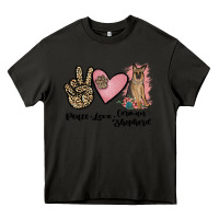 Asphalt peace love german shepherd Heavy Core Tee - JahusDesignShop