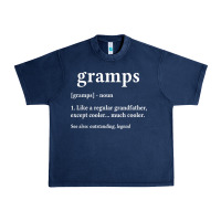 Navy Grandpa Gift for Gramps, Fathers Day Birthday Gift Idea Urban Heavy Tee - trangStudio