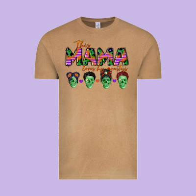 Personalized This Mama Loves Her Monsters Vintage Tee Designed By Cowgirlartshop