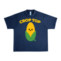 Navy corn t  shirt c r o p t o p t  shirt Urban Heavy Tee - trangStudio