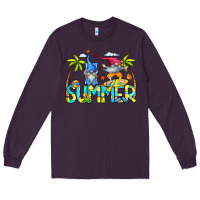 Plum Summer Gnomes Long Sleeve Tee - CowCowDesign