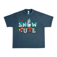 Midnight Navy i am snow cute Urban Heavy Tee - CowGirlArtShop