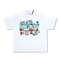 White i am snow cute Urban Heavy Tee - CowGirlArtShop