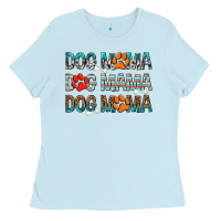 Dog Mama Dog Mama Dog Mama Ladies Tee | Teevron