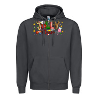 Smoke Christmas jolly nurse Zipper Hoodie - Artiststas