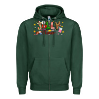Sports Green Christmas jolly nurse Zipper Hoodie - Artiststas