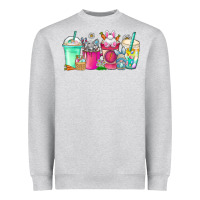 Heather Grey easter day coffee Heavyweight Sweatshirt - CowhideDigitalArt