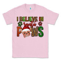 Bubblegum Pink i believe in santa paws chihuahuha Classic Tee - Jasminsmagicworld