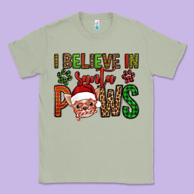 I Believe In Santa Paws Chihuahuha Classic Tee Designed By Jasminsmagicworld
