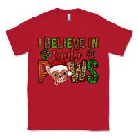 Red i believe in santa paws chihuahuha Classic Tee - Jasminsmagicworld