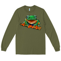 Army Green frog Long Sleeve Tee - Jasminsmagicworld