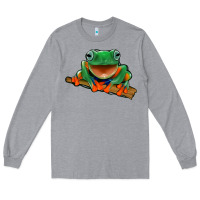 Heather Grey frog Long Sleeve Tee - Jasminsmagicworld