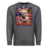 Charcoal Heather amerıcan pig Premium Sweatshirt - BarkalooDesign