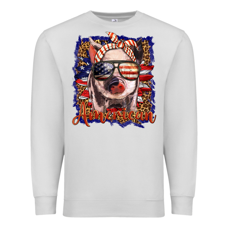 Amerıcan Pig Premium Sweatshirt by BarkalooDesign | Teevron
