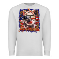 Dove Grey amerıcan pig Premium Sweatshirt - BarkalooDesign