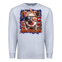 Heather Grey amerıcan pig Premium Sweatshirt - BarkalooDesign