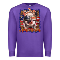 Purple amerıcan pig Premium Sweatshirt - BarkalooDesign