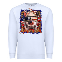 White amerıcan pig Premium Sweatshirt - BarkalooDesign