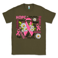 Army Green Breast Cancer Classic Tee - NancyCooperArtShop