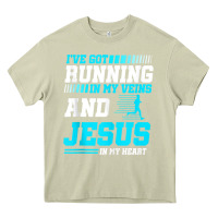 Mossy Christian Runner Half Marathon Running Race Jesus Gift Heavy Core Tee - trangStudio
