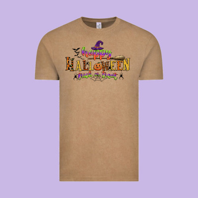 Happy Halloween Trick Or Treat Vintage Tee Designed By Cowgirlartshop
