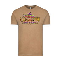 Vintage Coffee happy halloween trick or treat Vintage Tee - CowGirlArtShop