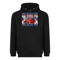 Black american truck 4th of july mousepad Heavyweight Hoodie - BarkalooDesign