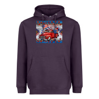 Plum american truck 4th of july mousepad Heavyweight Hoodie - BarkalooDesign