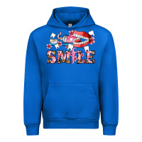 Cobalt smile with teeth and brush Urban Hoodie - AdoDesignShop