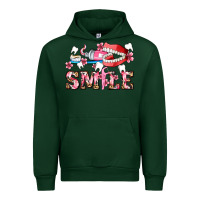 Forest Green smile with teeth and brush Urban Hoodie - AdoDesignShop