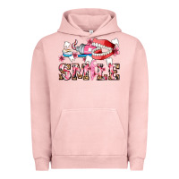 Pigment Salmon smile with teeth and brush Urban Hoodie - AdoDesignShop