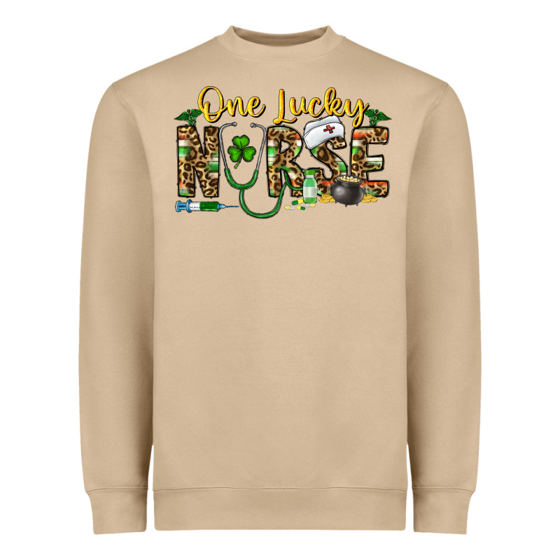 One Lucky Nurse Heavyweight Sweatshirt by CowhideDigitalArt | Teevron