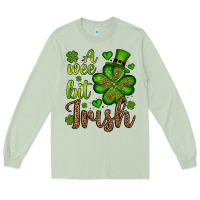 Matcha St. Patrick's A wee bit irish Long Sleeve Tee - OliviaCreatesArt