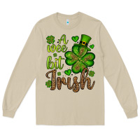 Mushroom St. Patrick's A wee bit irish Long Sleeve Tee - OliviaCreatesArt