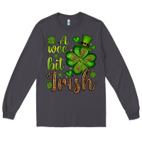 Smoke St. Patrick's A wee bit irish Long Sleeve Tee - OliviaCreatesArt