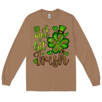 St. Patrick's A Wee Bit Irish Long Sleeve Tee | Teevron