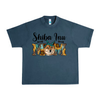Midnight Navy western shiba inu mom Urban Heavy Tee - RanaPortraitStore
