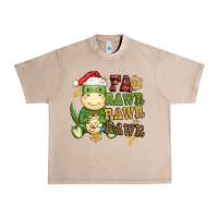 French Oak watercolor t rex fa rawr rawr rawr christmas Urban Heavy Tee - CowGirlArtShop