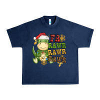 Navy watercolor t rex fa rawr rawr rawr christmas Urban Heavy Tee - CowGirlArtShop