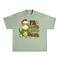 Oil Green watercolor t rex fa rawr rawr rawr christmas Urban Heavy Tee - CowGirlArtShop