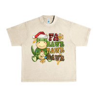 Sandshell watercolor t rex fa rawr rawr rawr christmas Urban Heavy Tee - CowGirlArtShop