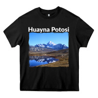 Black Bolivia Huayna Potosi Mountain Andes Art Heavy Core Tee - trangStudio