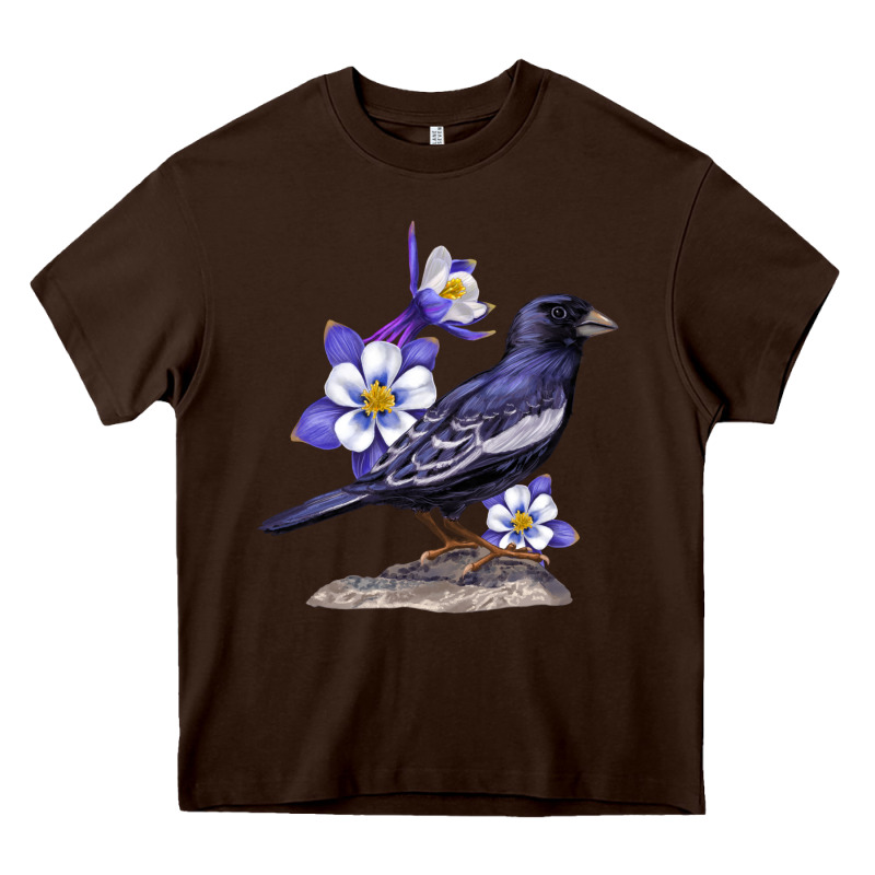 Colorado Lark Mountain Bunting Bird Heavy Core Tee by Bettercallsaul | Teevron
